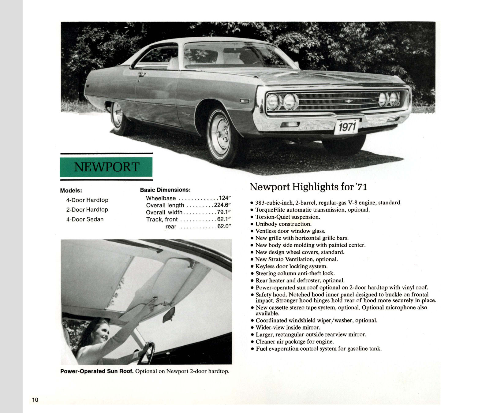 1971 Chrysler Features Brochure Page 3